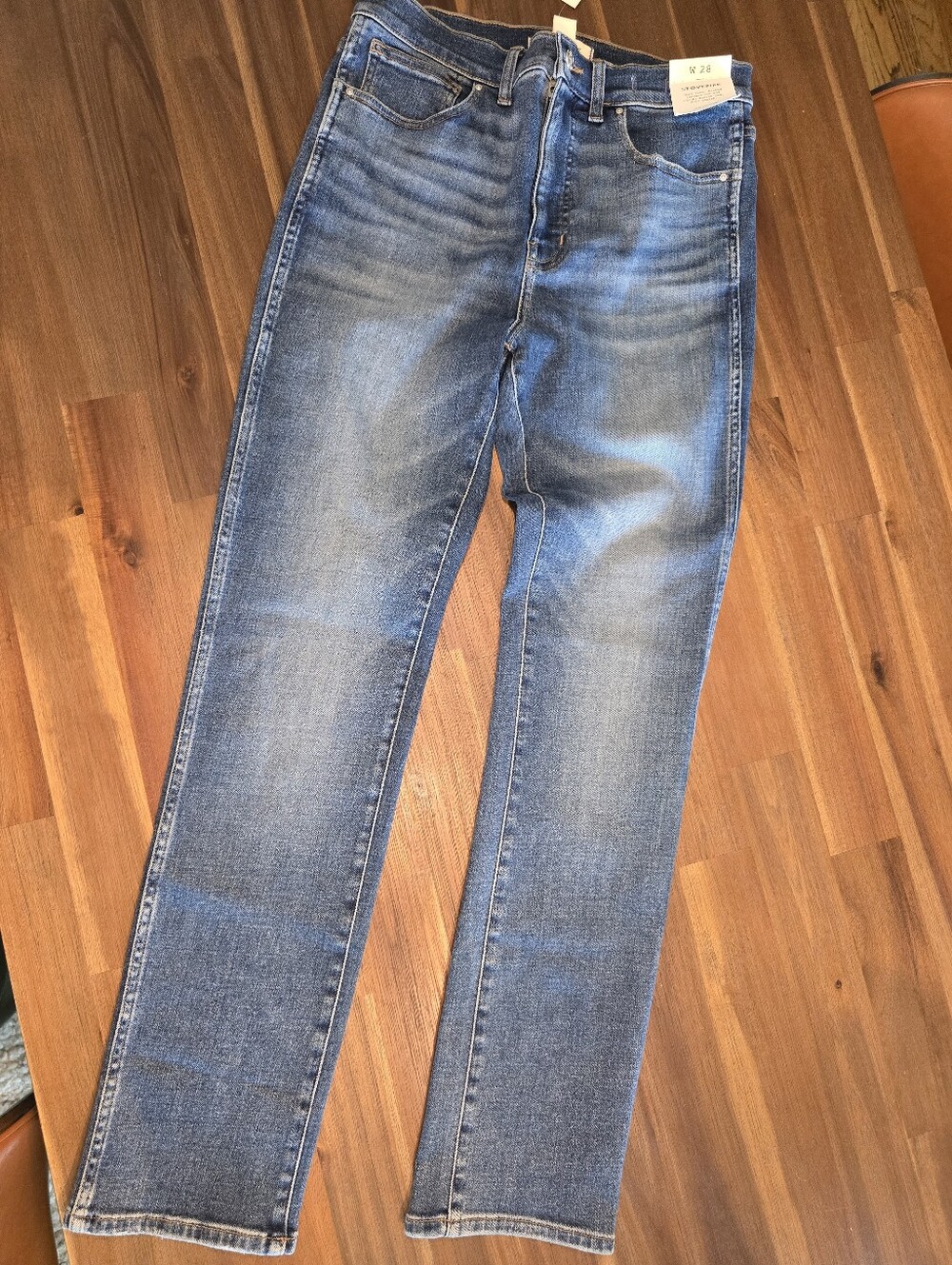 NWT Madewell Stovepipe Jeans Sz 28
